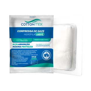 Gaze 11 Fios Estéril Cotton Max