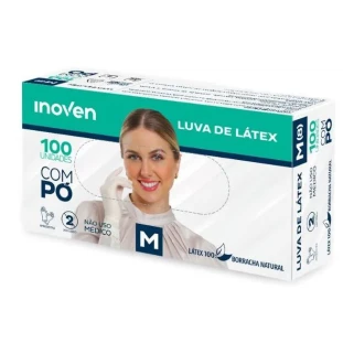 Luva Látex Tamanho M Inoven